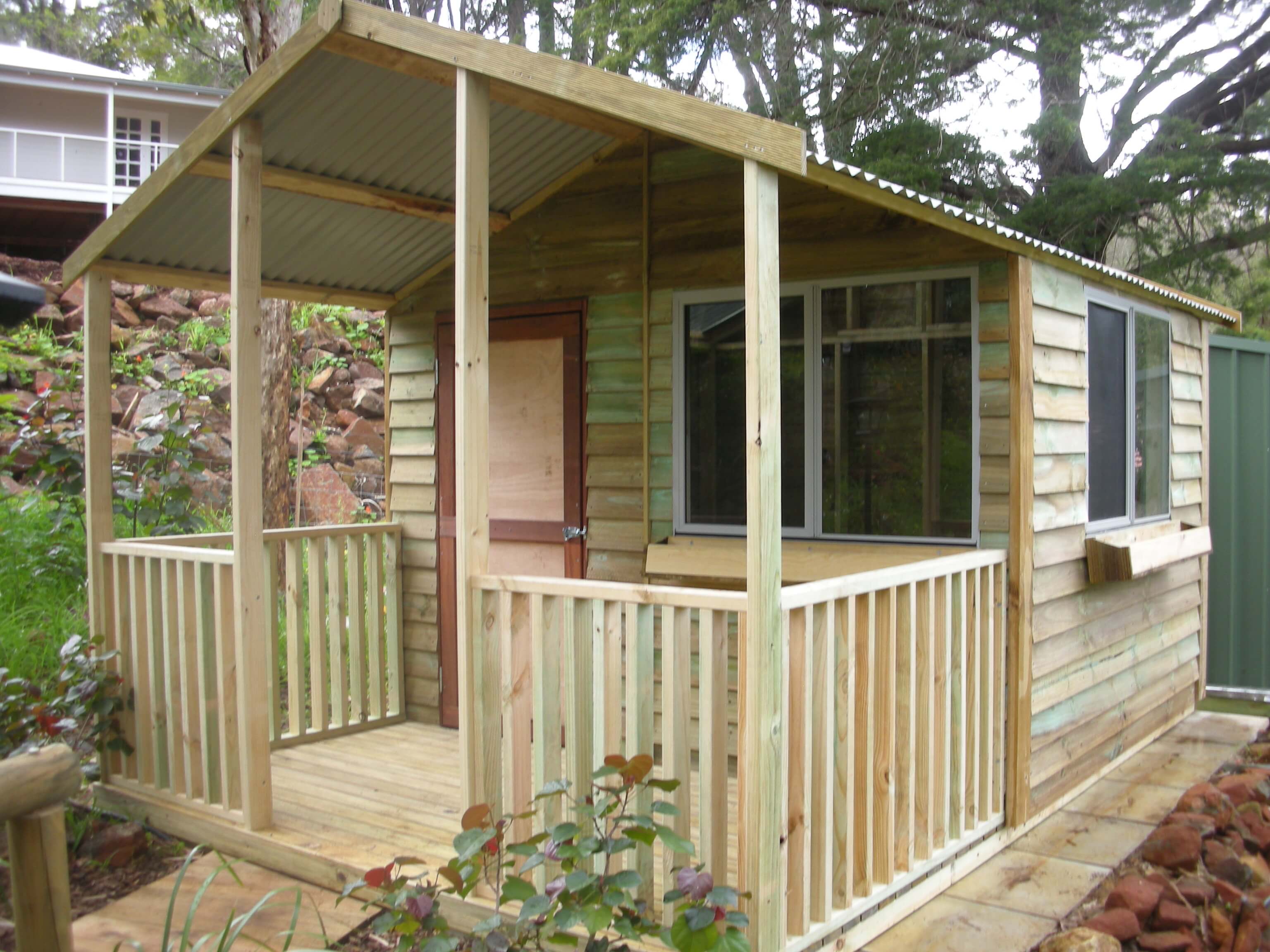 2.8m x 4.2m shed with veranda - For Your Backyard