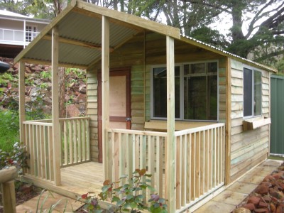 2.8m x 4.2m shed with veranda
