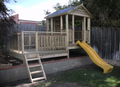 Roof fort with custom side deck
