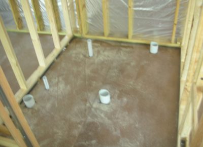 Plumbing for bathroom