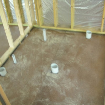 Plumbing for bathroom