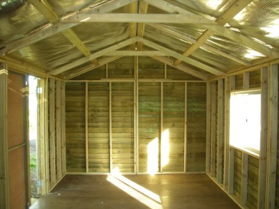 Standard inside of shed